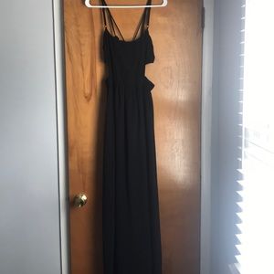 Black cut out dress